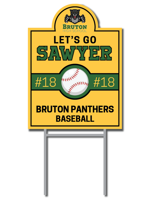 Custom Baseball Signs | Bruton Panthers