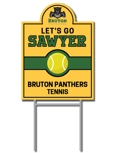 Custom Tennis Signs | Bruton Panthers