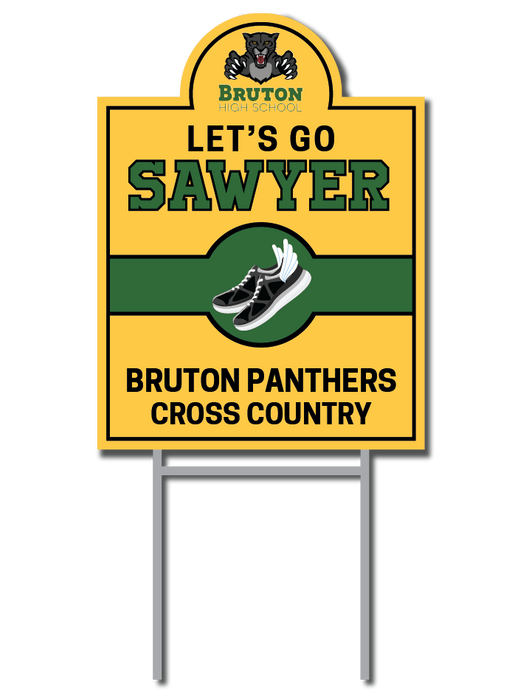 Custom Cross Country Signs | Bruton Panthers