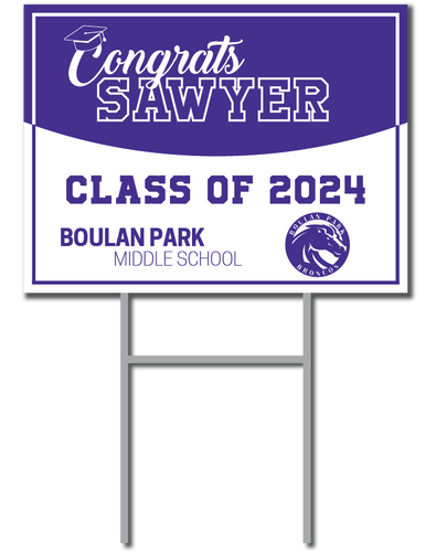 Custom Name Signs | Boulan Park Middle School Fundraiser