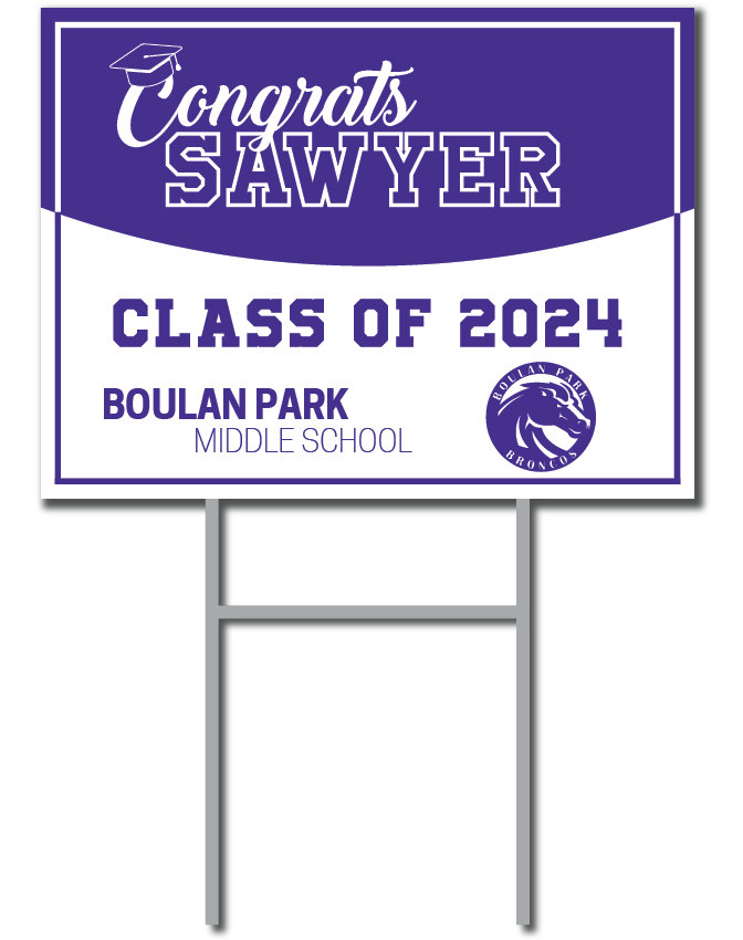 Custom Name Signs | Boulan Park Middle School Fundraiser