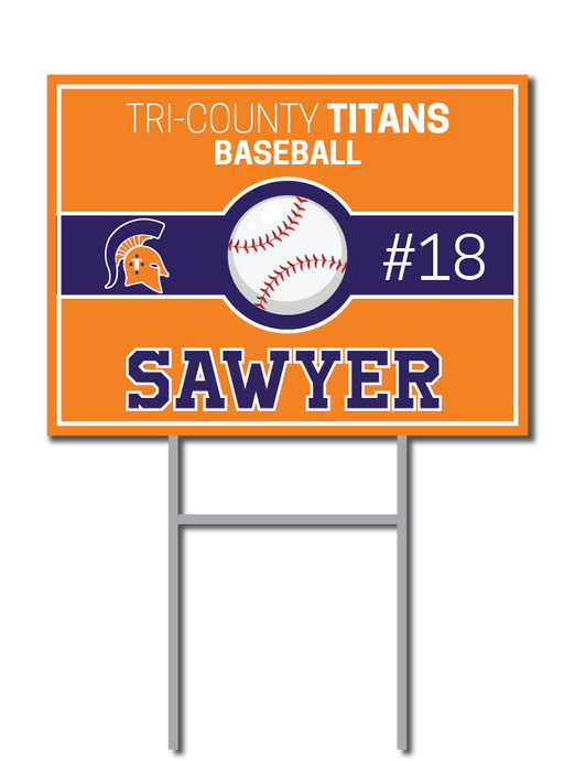Custom Baseball Signs | Tri-County Titans