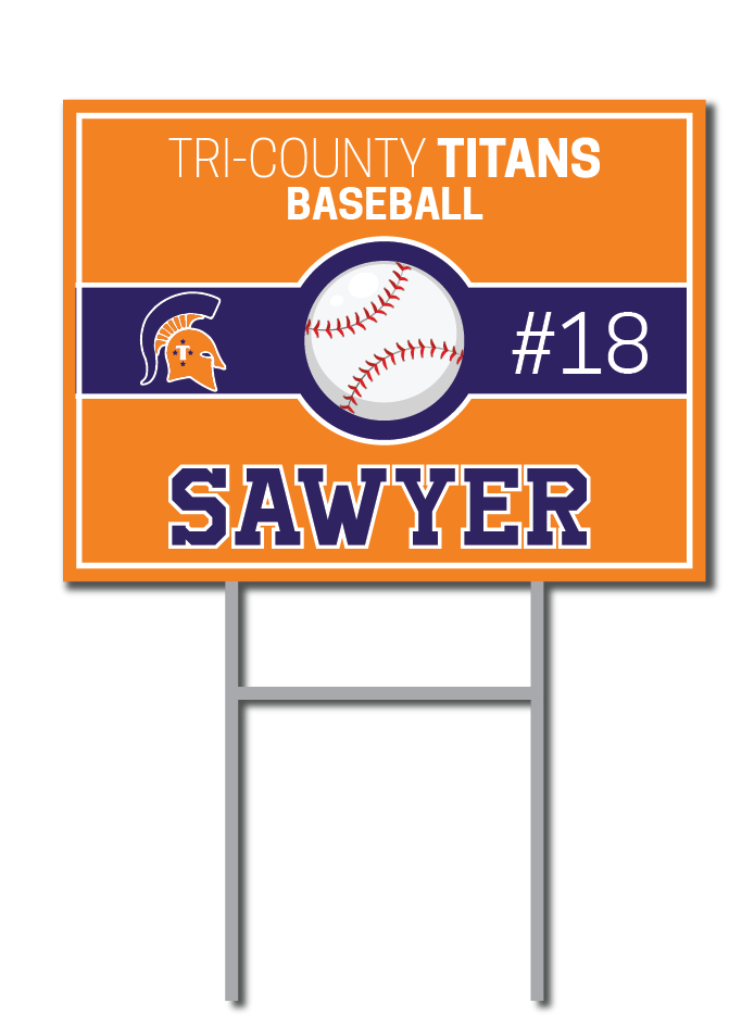 Custom Baseball Signs | Tri-County Titans