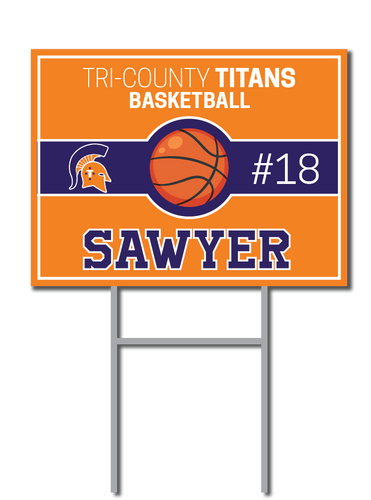 Custom Basketball Signs | Tri-County Titans