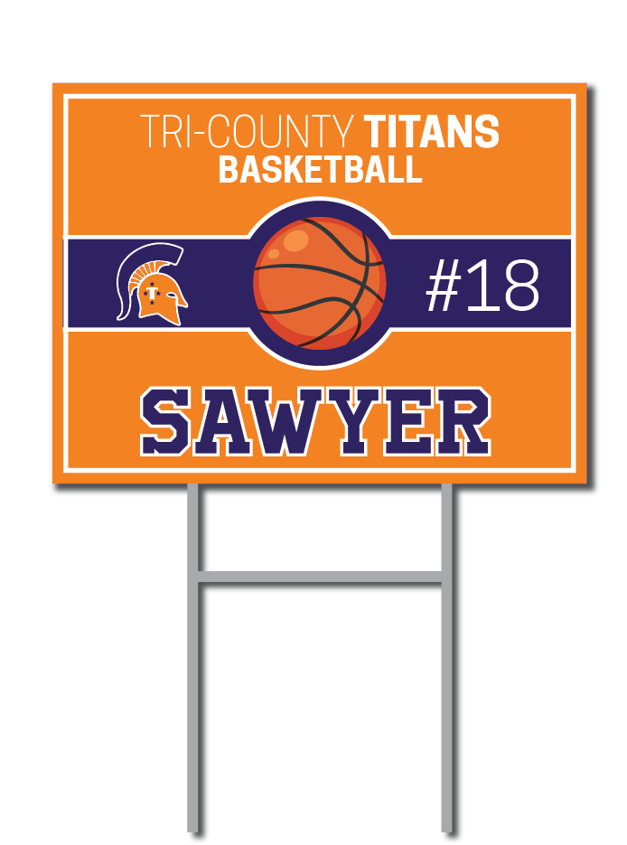 Custom Basketball Signs | Tri-County Titans