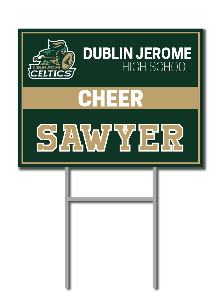 Cheer Signs | Dublin Jerome Celtics