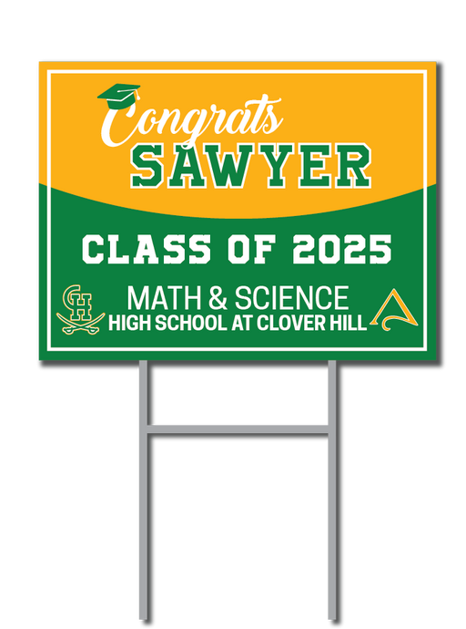 Math & Sci Custom Name Signs | Clover Hill High School Fundraiser