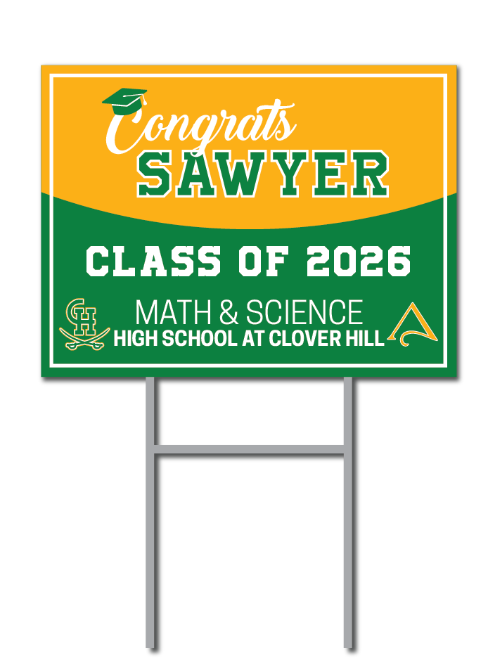 Math & Sci Custom Name Signs | Clover Hill High School Fundraiser