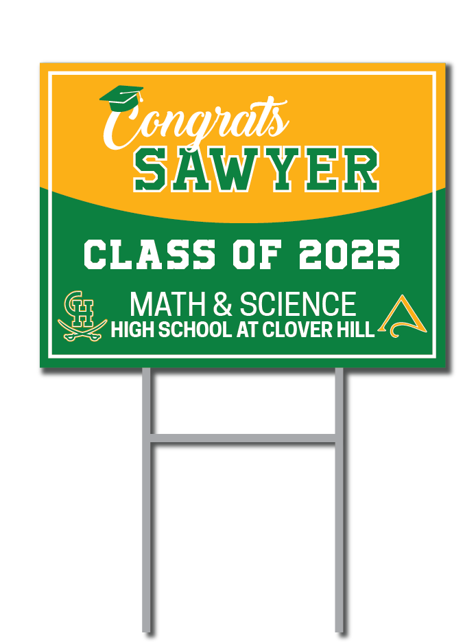 Math & Sci Custom Name Signs | Clover Hill High School Fundraiser