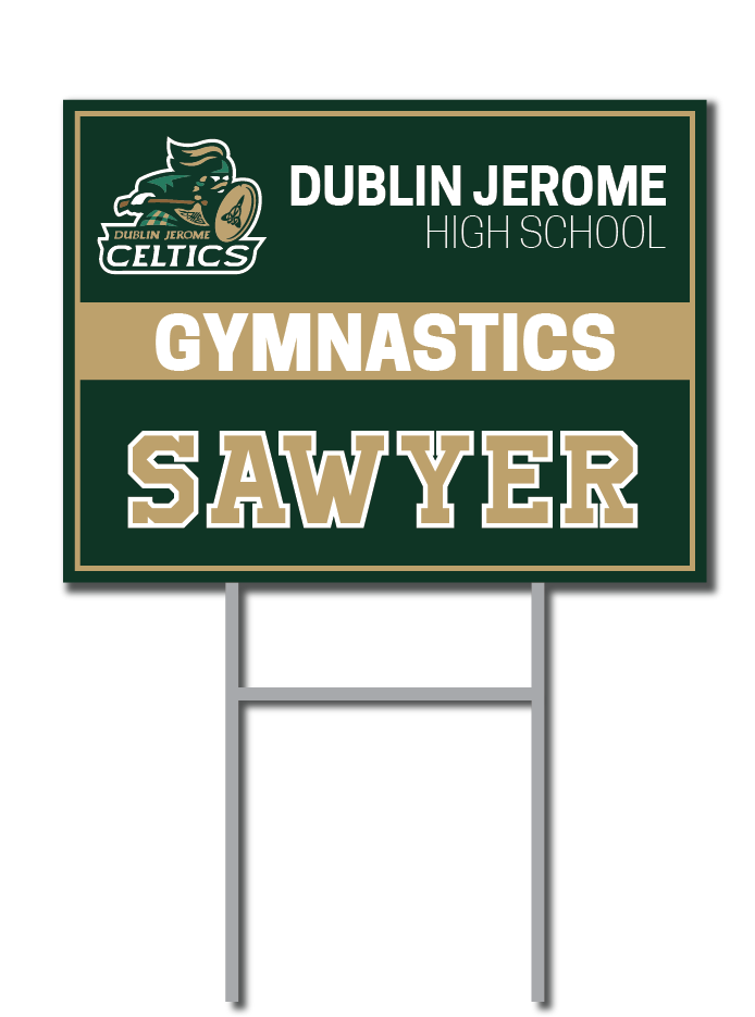Gymnastics Signs | Dublin Jerome Celtics