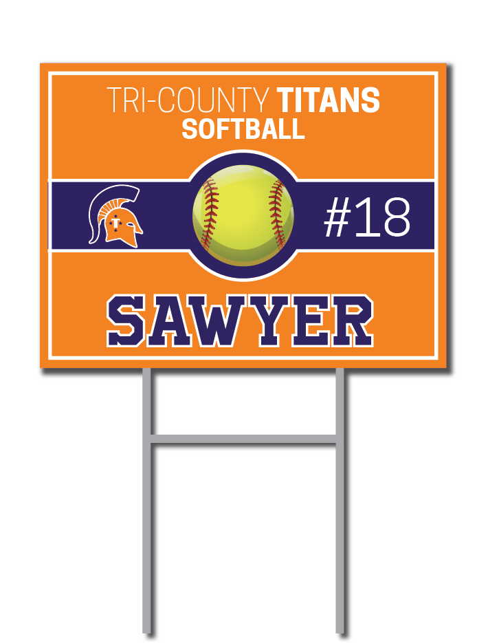 Custom Softball Signs | Tri-County Titans