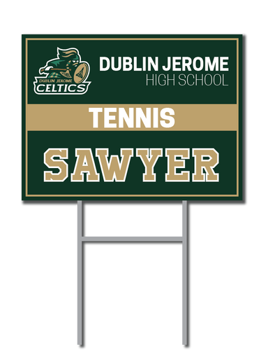 Tennis Signs | Dublin Jerome Celtics