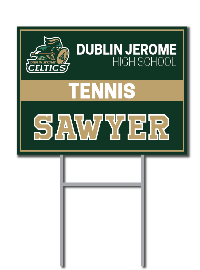 Tennis Signs | Dublin Jerome Celtics