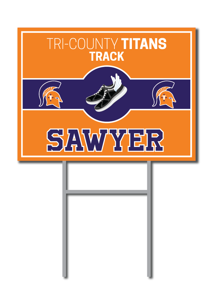 Custom Track Signs | Tri-County Titans