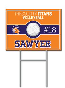 Custom Volleyball Signs | Tri-County Titans