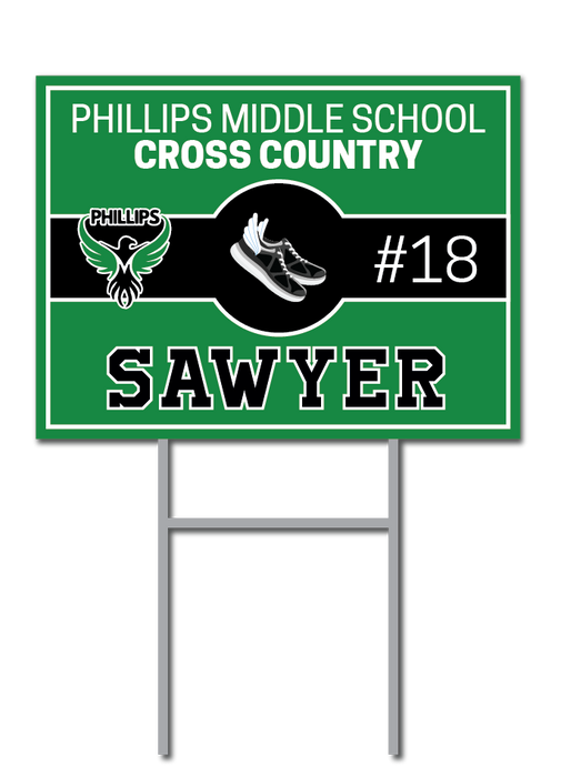 Custom Cross Country Signs | Phillips Middle School