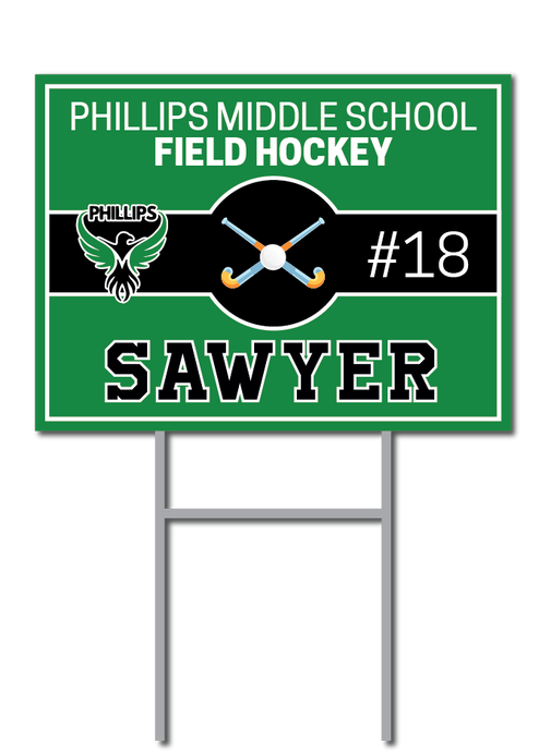 Custom Field Hockey Signs | Phillips Middle School