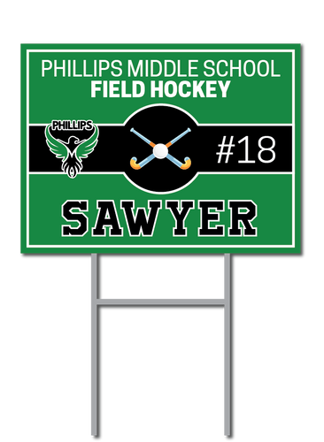 Custom Field Hockey Signs | Phillips Middle School