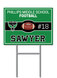Custom Football Signs | Phillips Middle School