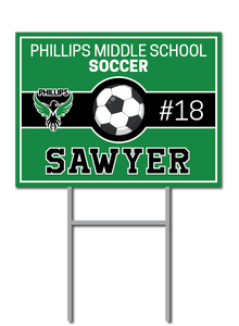 Custom Soccer Signs | Phillips Middle School