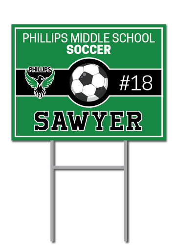 Custom Soccer Signs | Phillips Middle School