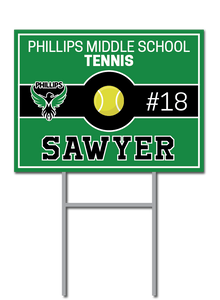 Custom Tennis Signs | Phillips Middle School