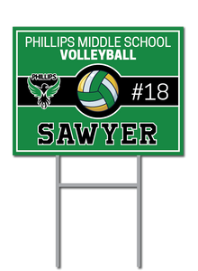 Custom Volleyball Signs | Phillips Middle School