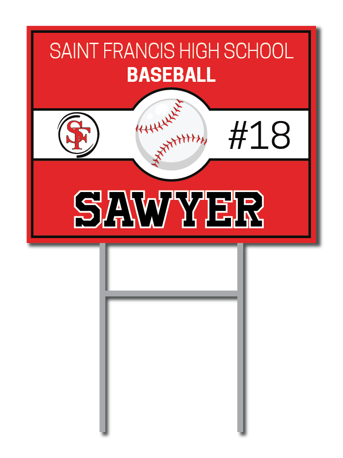 Custom Name & Sport Signs | Saint Francis High School