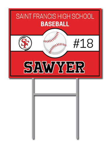 Custom Name & Sport Signs | Saint Francis High School