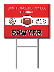 Custom Name & Sport Signs | Saint Francis High School