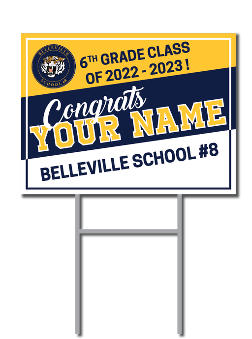 Belleville 6th Grade Class Custom Name Signs