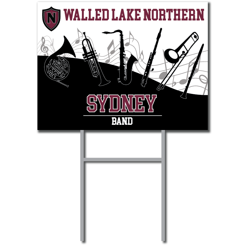 Band Yard Sign | WLN Music Boosters