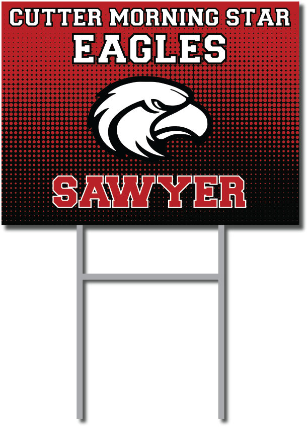 Custom Name Signs | Cutter Morning Star Eagles Fundraiser