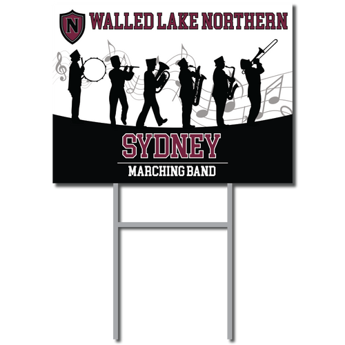 Custom Yard Sign | WLN Marching Band Fundraiser
