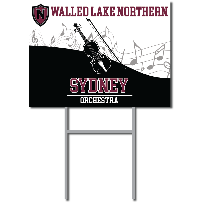 Orchestra Yard Sign | WLN Music Boosters
