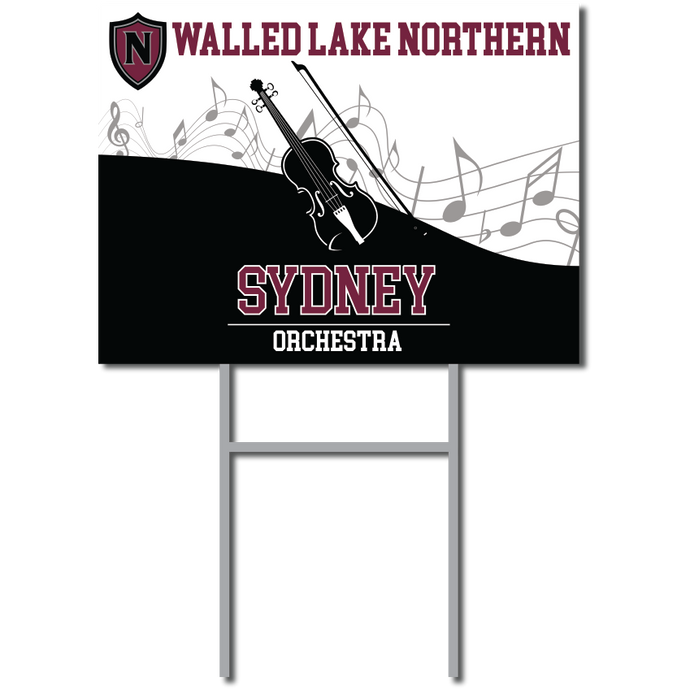 Orchestra Yard Sign | WLN Music Boosters