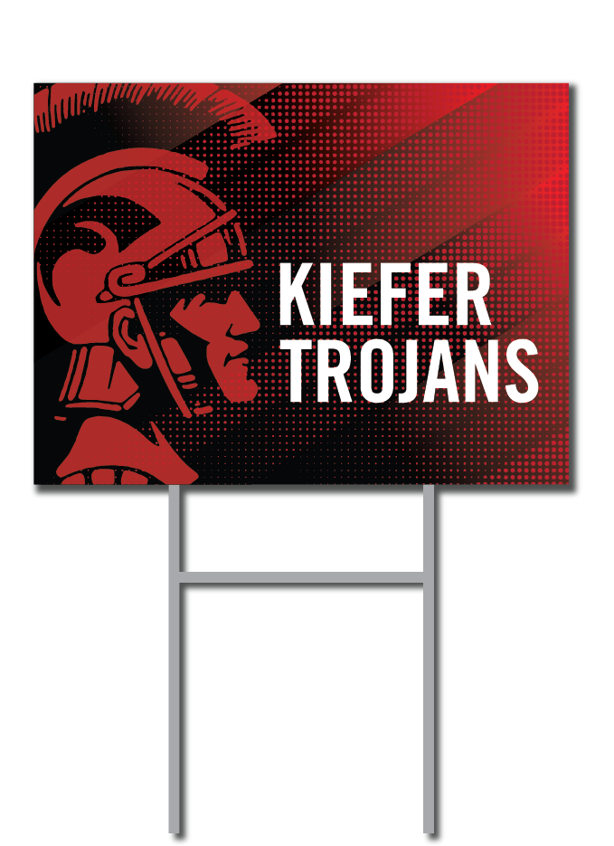 School Spirit Signs | Kiefer Trojans Fundraiser