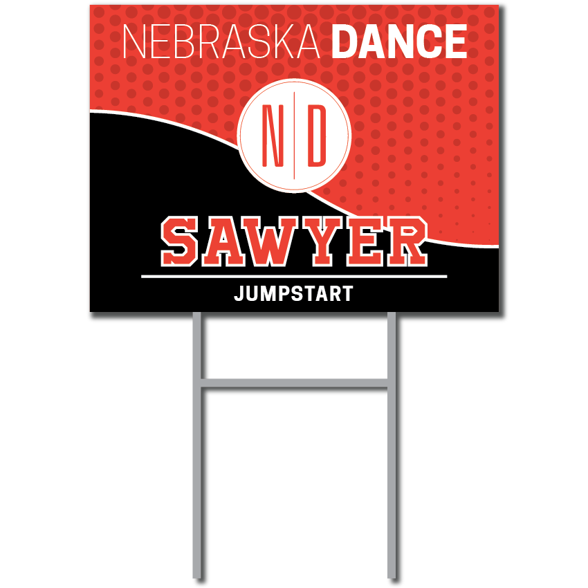 Custom Name & Program Signs | Nebraska Dance Fundraiser