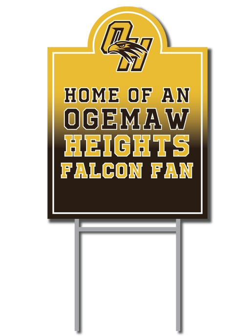 Falcons Fan Signs | Ogemaw Heights Athletics Fundraiser