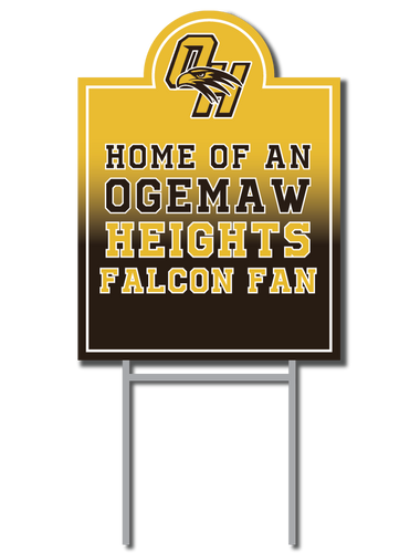 Falcons Fan Signs | Ogemaw Heights Athletics Fundraiser